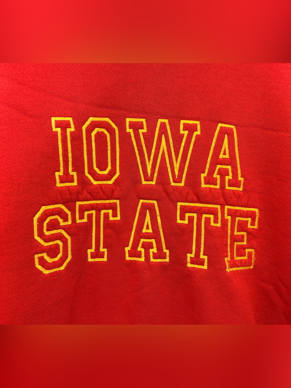 Vintage Russell Athletic Iowa State Red Crewneck Sweatshirt Size L - Picture 5 of 7